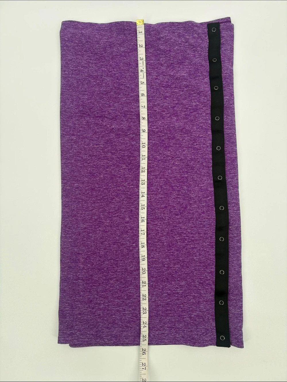 lululemon athletica Purple Knit Neck/Shoulder Wrap with Black Snap Trim